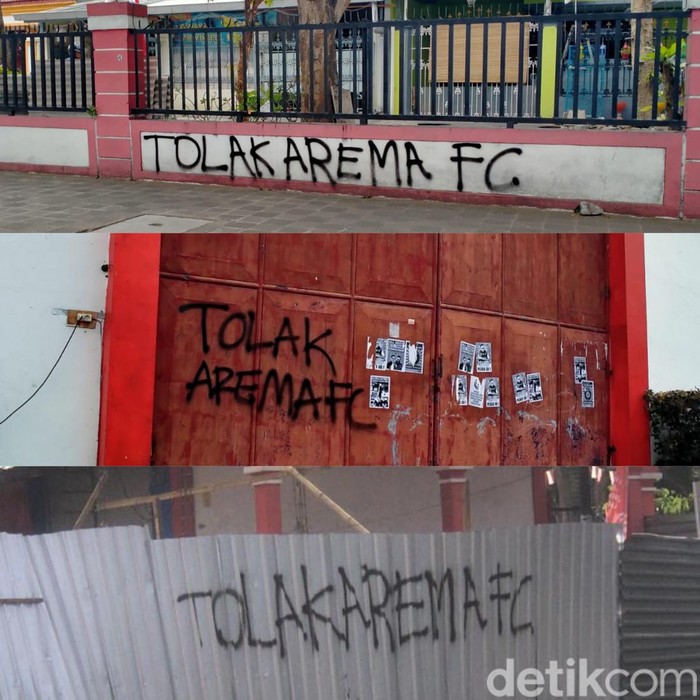 Ini 3 Lokasi dan Pesan Vandalisme di Stadion Soepriadi Kota Blitar